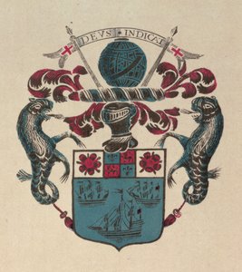 Herb Starej Kompanii Wschodnioindyjskiej (druk) autorstwa School English
