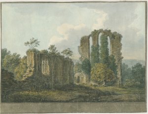 Opactwo Croxden: akwarela, nd [1805] (obraz) autorstwa School English