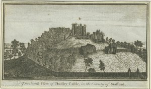 Zamek Dudley: grawerowanie, bd [ok. 1780] (druk) autorstwa School English
