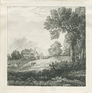 Eccleshall - Biana Hall: rysunek piórem i tuszem, bd [c 1830] (rysunek) autorstwa School English