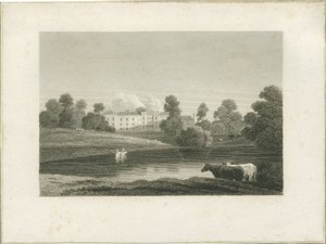 Enville Hall: grawerowanie i [?koniec XVIII wieku] (druk) autorstwa School English