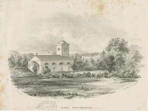 Podpowiedzi Kościół: litografia autorstwa School English
