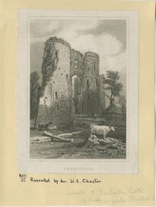 Ingestre - Zamek: staloryt i [?XIX w.] (druk) autorstwa School English