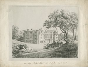 Keele Hall: litografia i [?XVIII wiek] (druk) autorstwa School English