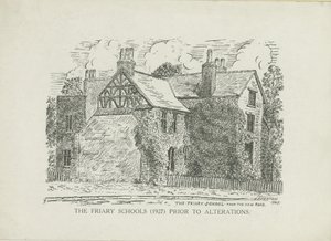 Lichfield - Szkoły klasztorne: grawerowanie linii autorstwa School English