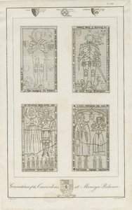 Mavesyn Ridware - Nagrobki Carwardenów: grawerowanie, nd [koniec XVIII w.] (druk) autorstwa School English