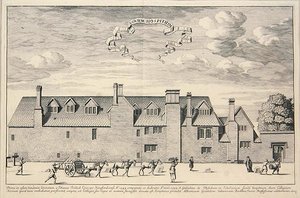 Nowy Szpital w 1369 (rycina) autorstwa School English