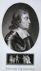 Oliver Cromwell (grawerunek) autorstwa School English