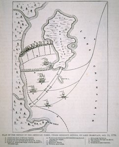 Plan klęski Floty Amerykańskiej na jeziorze Champlain (lito) autorstwa School English