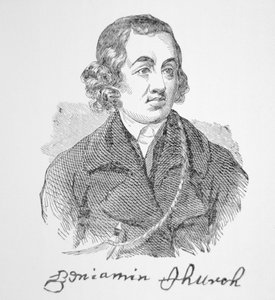 Portret kościoła Beniamina (rycina) autorstwa School English