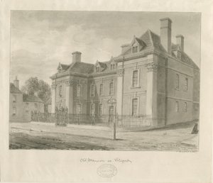 Staffordshire Hall: malarstwo akwarela autorstwa School English