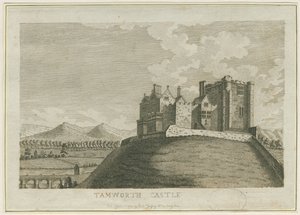Zamek Tamworth: grawerowanie, bd [ok. 1788] (druk) autorstwa School English