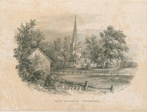 Thorpe Constantine Church: litografia (winietowana) autorstwa School English