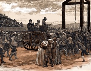 Tyburn za panowania króla Karola I (druk) autorstwa School English