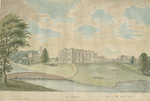 Lokalizacja nieznana - Hall: malarstwo akwarela, oraz [c 1762-1802] (malarstwo) autorstwa School English