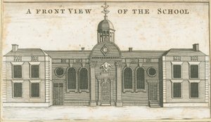 Wolverhampton - Grammar School: grawerunek akwatinty, bd [ok. 1751] (druk) autorstwa School English