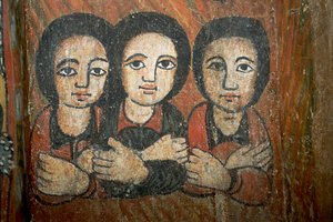 Detail of wall painting (fresco)   1114552   pl       polish Successfully Translated  Original: Kop van een koe, met een ring door de neus Translat: Kop van een koe, met een ring door de neus 1357994 pl polish Successfully Translated Original: Five Tilters