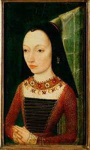 Małgorzata z Yorku, żona Karola Śmiałego ... autorstwa School Flemish