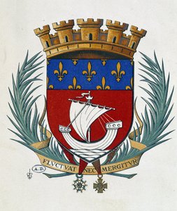 Blazon Paryża „Rzuty i zlewy” autorstwa School French