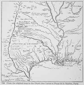 Ameryka Kolonialna: Mapa Luizjany, Nowa Francja (lito) autorstwa School French