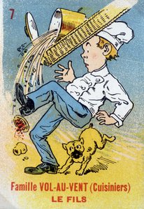 Gra Siedmiu Rodzin: Syn rodziny Vol-au-Vent (Kucharze). Muzeum Jouier Card, Issy-les-Moulineaux. autorstwa School French