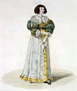 Louise de La Fayette alias Madame de Lafayette (kolorystyka) autorstwa School French