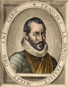 Portret Francois de La Noue (1531-1591), autora francuskich przemówień politycznych i wojskowych - Francois de la Noue zwany Bras-de-Fer (żelazne ramię) autorstwa School French