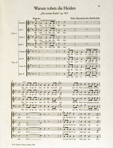 „Dlaczego poganie szaleją” drugi psalm, op.38, autorstwa Feliksa Mendelssohna (lit.) autorstwa School German