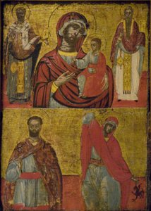 Madonna z Dzieciątkiem i Święci (tempera na desce)