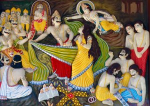 Draupadi Cheer-Haran By Dushasana Mahabharata