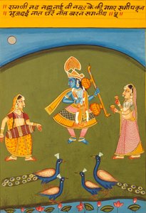 Miniatura na papierze, Ragini N Ad, Szkoła Natnaltdwara autorstwa School Indian