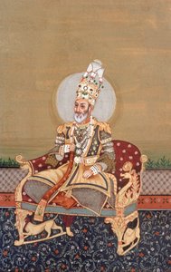 Miniaturowe malarstwo mogolskie Bahadurshah Jafer autorstwa School Indian