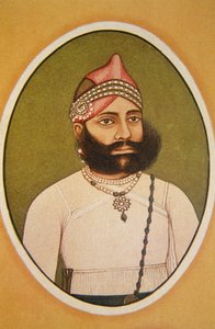 Portret maharadży Fateh Singha, Udaipur, Radżastan, Indie autorstwa School Indian