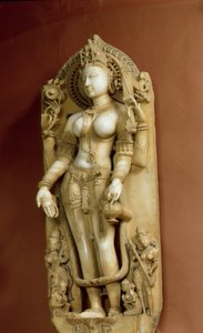Sarasvati, Bogini Nauki, Pallu, Radżastan, dynastia Chauhan (marmur) autorstwa School Indian