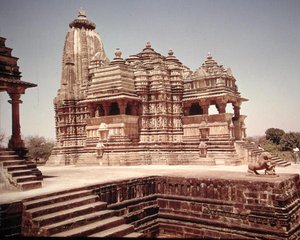 Widok świątyni Devi Jagadamba autorstwa School Indian