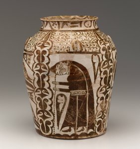 Słój, okres Abbasydów (ceramiczne, przeszklone z połyskiem)
