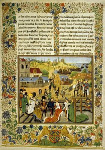 Uroczystość w Tarencie, kopia ilustracji z „Les Histoires Romaine” Jeana Mansela (tusz i kolor na welinie) autorstwa School Italian