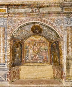 Fresk w kościele Santa Maria della Palomba autorstwa School Italian