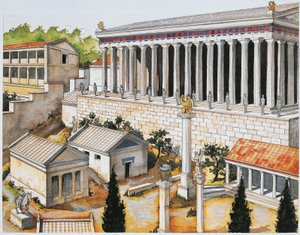 Rekonstrukcja sanktuarium Apolla, Delfy, VIII-III wpne (kolor lito)
