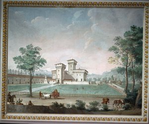 Medycejska willa Cafaggiolo (świeża) autorstwa School Italian