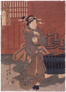 Bez tytułu (drzeworyt kolorowy) autorstwa School Japanese