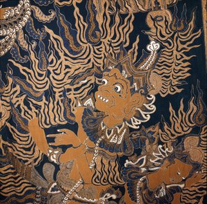 Jawajski batik z potworem autorstwa School Javanese