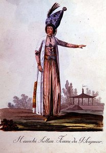Żona sułtana, z albumu strojów tureckich, koniec XVIII w. (akwarela)