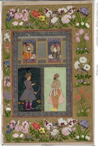 Strona z albumu St, autorstwa School Mughal