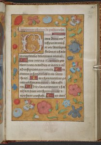 Kings 9, f.232r, Księga godzin, użycie Sarum ("Księga godzin Anny Boleyn") (welin) autorstwa School Netherlandish