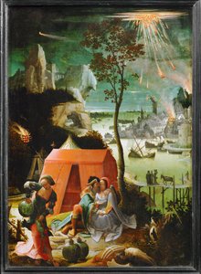 Lot i jego córki ... autorstwa School Netherlandish