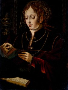 Maria Magdalena, ok. 1520 (olej na dębie) autorstwa School Netherlandish