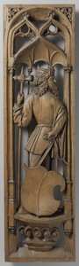 Tablica z prospektu organowego, ok. godz. 1510-20 (dąb ze śladami polichromii) autorstwa School Netherlandish