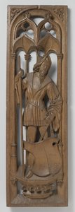 Tablica z prospektu organowego, ok. godz. 1510-20 (dąb ze śladami polichromii) autorstwa School Netherlandish
