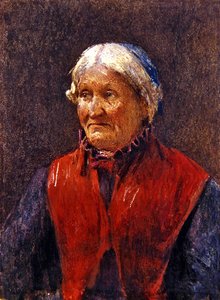Staruszka (pastel na papierze) autorstwa School Newlyn